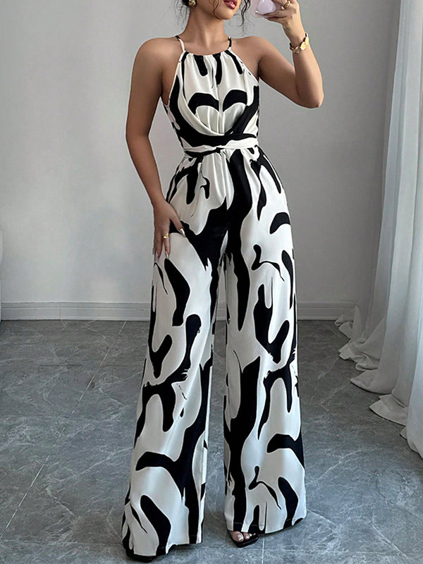 Audrey | Neckholder Weites Bein Jumpsuit