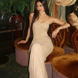 Women's Strapless Maxi Evening Dress