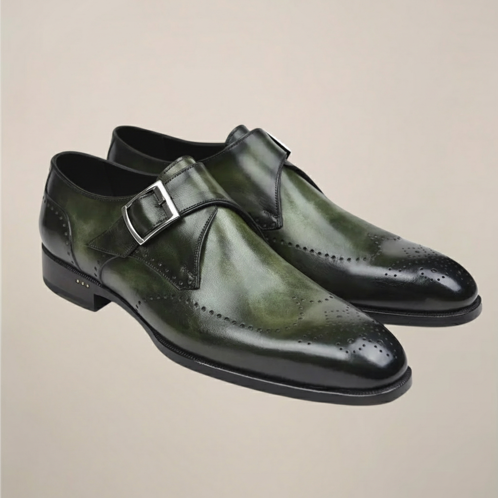 Theodore | Single Buckle Monk Strap Buckle Shoes