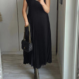 Sierra | Plissee Maxi Cocktailkleid