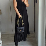 Sierra | Plissee Maxi Cocktailkleid