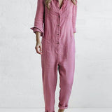 Majia | Damen Lässiger Jumpsuit | Langarm