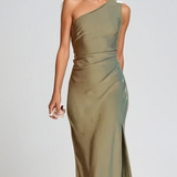 Women's One-Shoulder Maxi Long Wedding Guest Dress