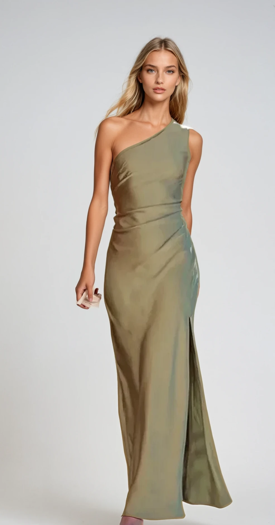 Women's One-Shoulder Maxi Long Wedding Guest Dress
