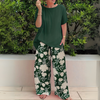 Abigail | Weites Bein Blumenmuster Zweiteiliges Set