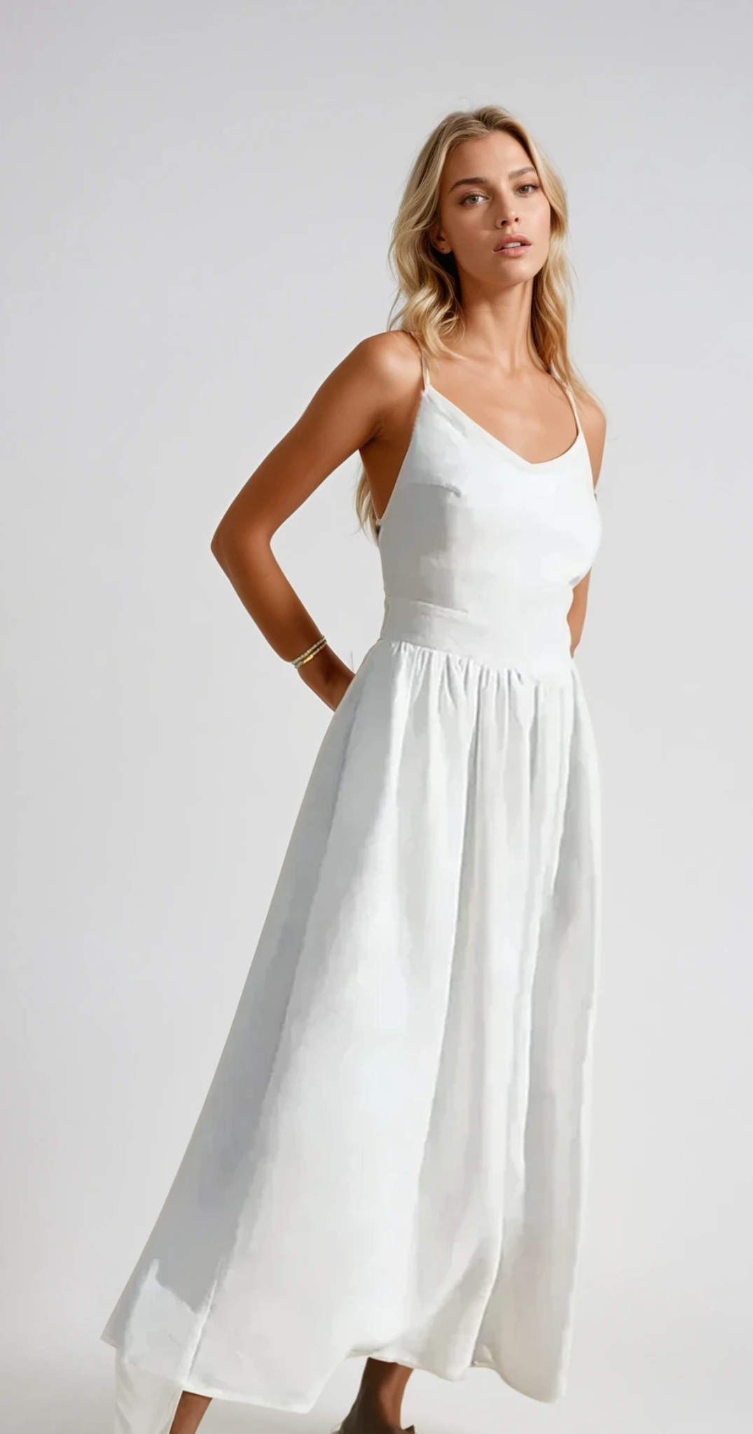 Damen Strand Midi Sommerkleid