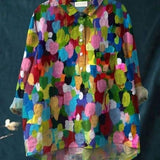 Sarah | Floral Pattern Peasant Blouse