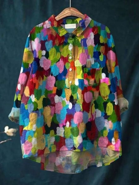 Sarah | Floral Pattern Peasant Blouse