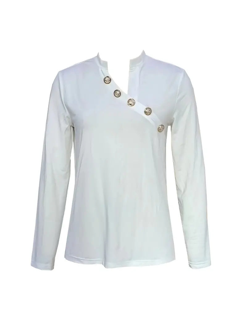Livia | Damen Moderner Elegant Bluse | Langarm