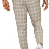 Rafael | Herren Karierte Chino Hosen | Schmal Geschnitten