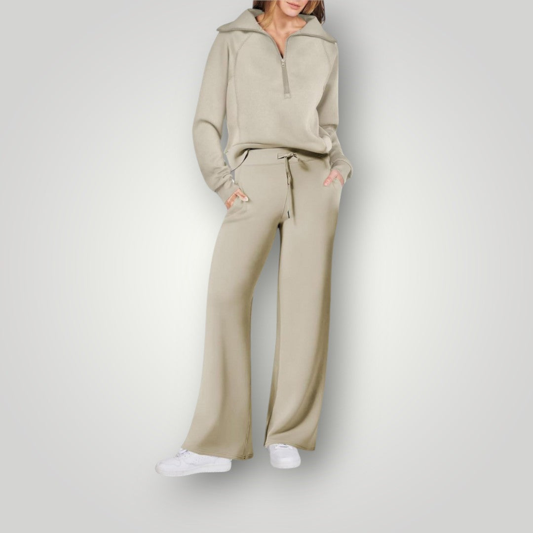 Amelia | Weites Bein Lounge Zweiteiliges Set