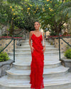 Damen Rüschen Lange Maxi Sommerkleid