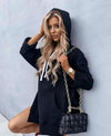 Damen Warme Oversize Hoodie | Lang