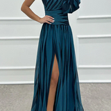 Vanessa | One-Shoulder Striped Maxi Dress