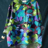 Sarah | Floral Pattern Peasant Blouse
