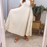 Sierra | Plissee Maxi Cocktailkleid