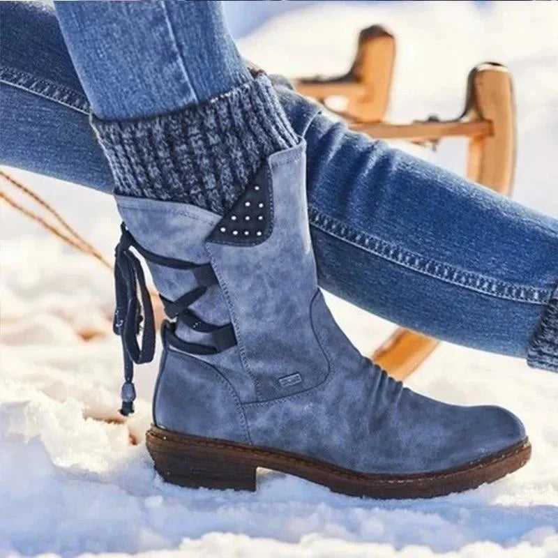 Stella | Botas de punta redonda acolchadas