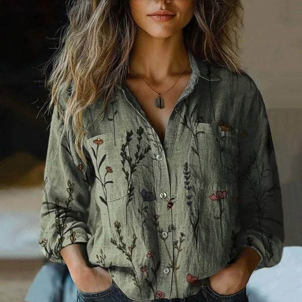 Amelia | Bluzka z frędzlami i wzorem boho