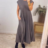 Sierra | Plissee Maxi Cocktailkleid