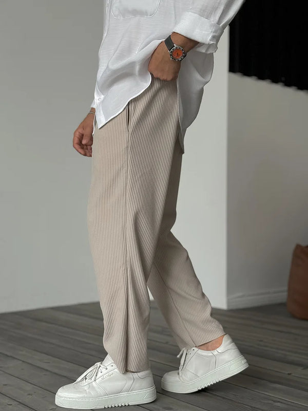 George | Elastischer Bund Gerader Schnitt Hose