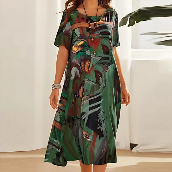 Raven | Floral Pattern Dress