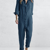 Majia | Damen Lässiger Jumpsuit | Langarm