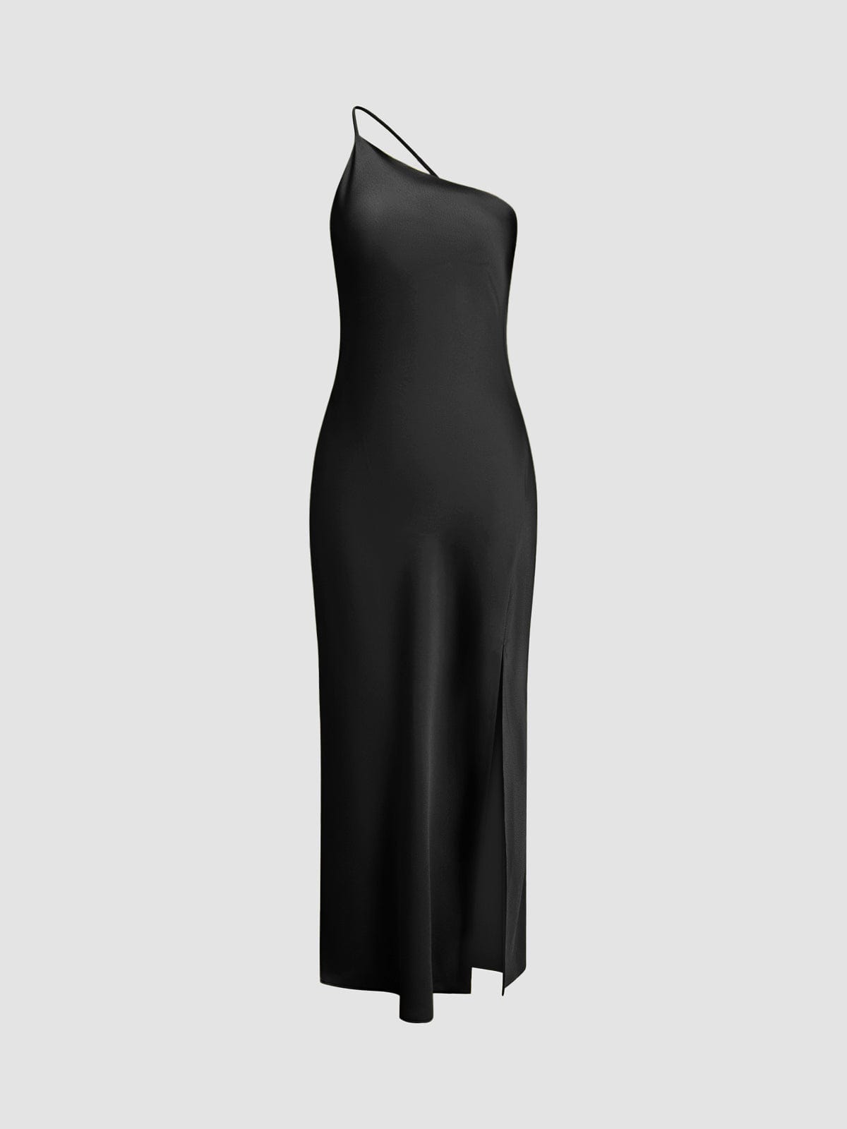 Robe maxi dos nu en satin pour femme