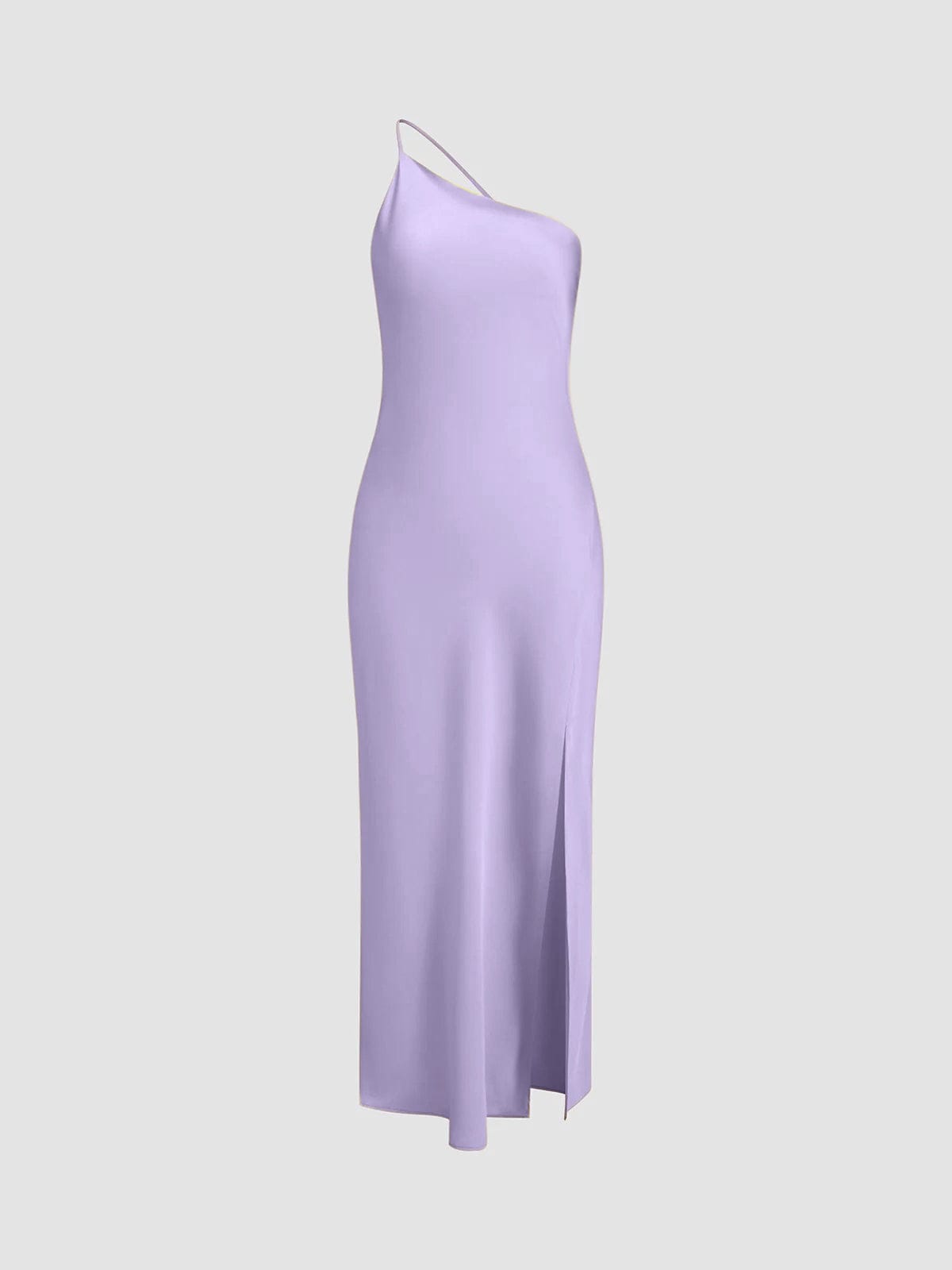 Robe maxi dos nu en satin pour femme