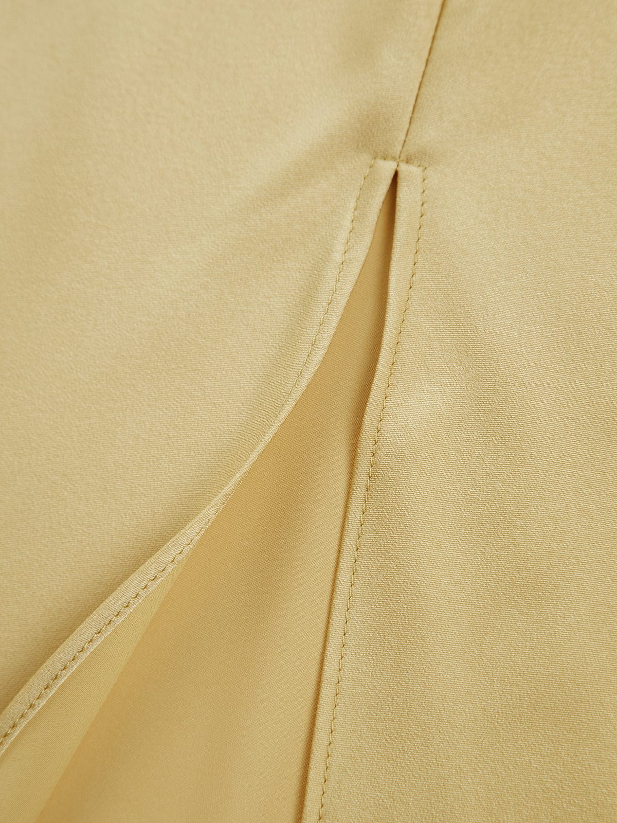 Robe maxi dos nu en satin pour femme