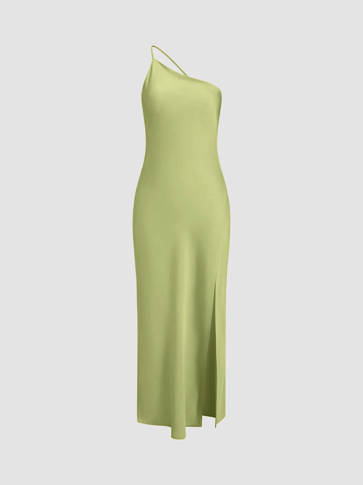 Robe maxi dos nu en satin pour femme