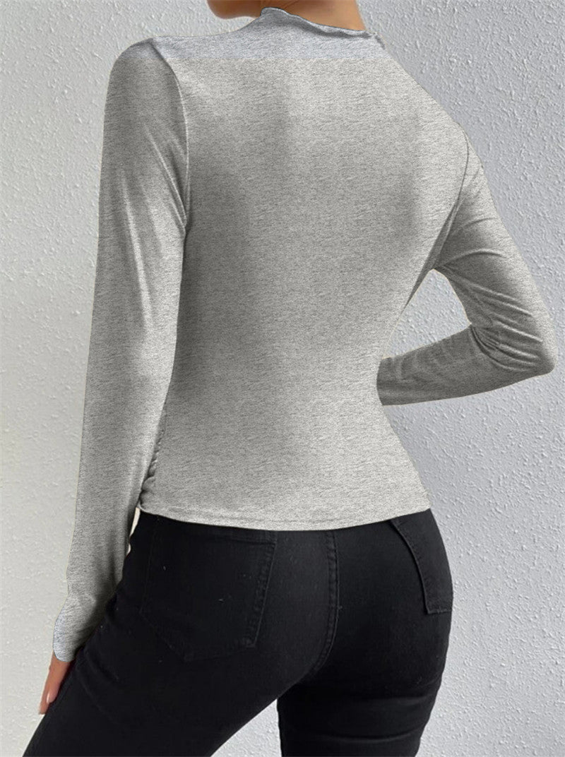 Women's Draped Long Shirt