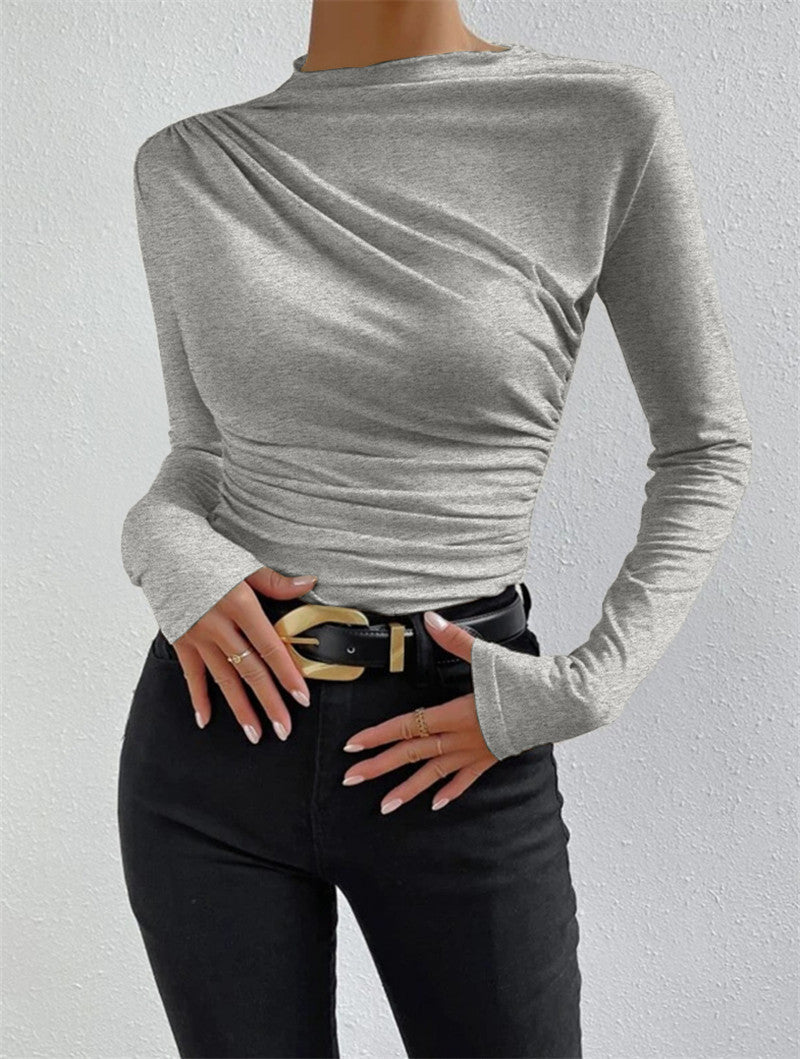 Women's Draped Long Shirt