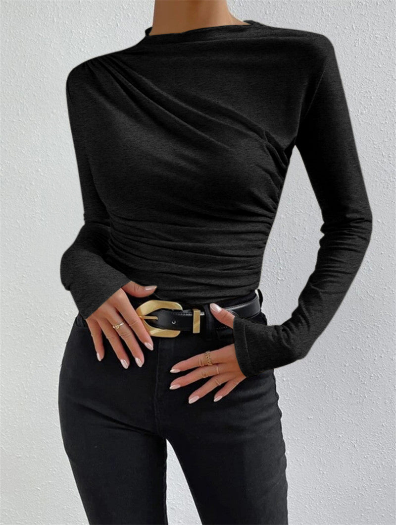 Women's Draped Long Shirt