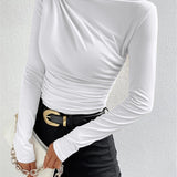 Women's Draped Long Shirt