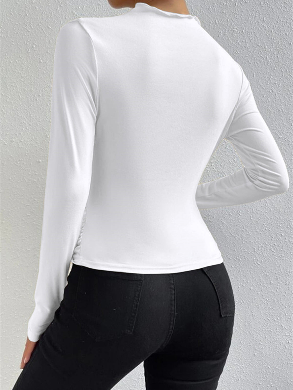 Women's Draped Long Shirt