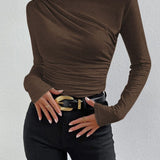 Women's Draped Long Shirt