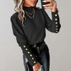 Women's Long Shirt with Button Sleeve Design