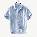 Benjamin | Spreader Collar Casual Fit Short Sleeve Shirt