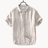Benjamin | Spreader Collar Casual Fit Short Sleeve Shirt