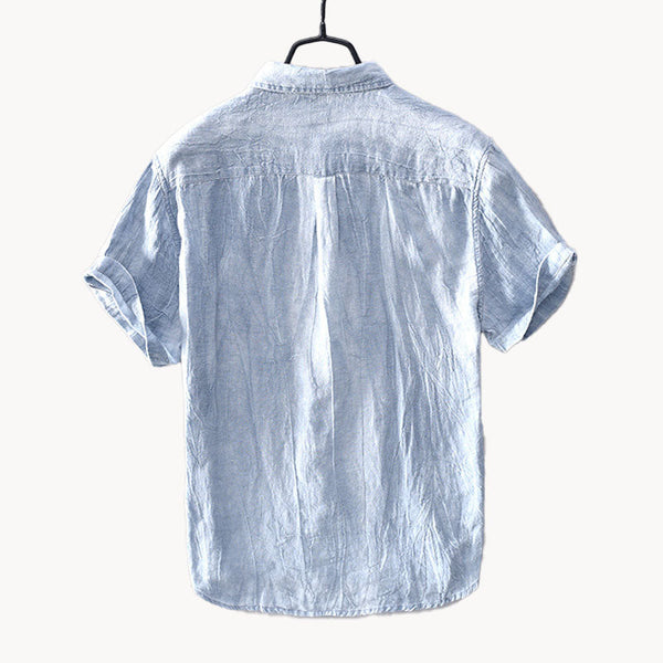 Benjamin | Spreader Collar Casual Fit Short Sleeve Shirt