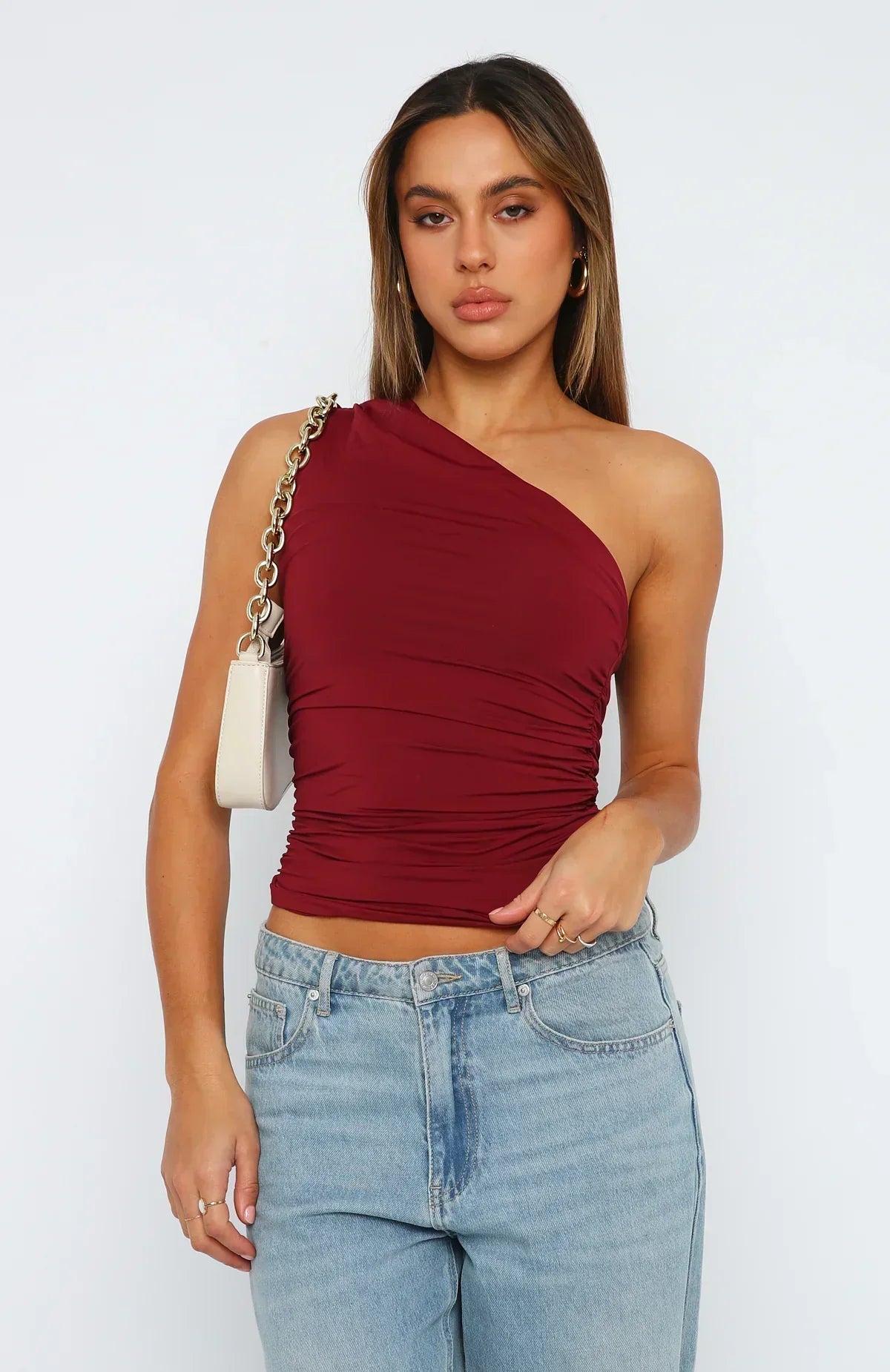 Seralina | Damen Elegant Crop Oberteil | Schick