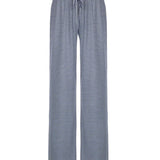 Damen Gestreift Weites Bein Stoffhose
