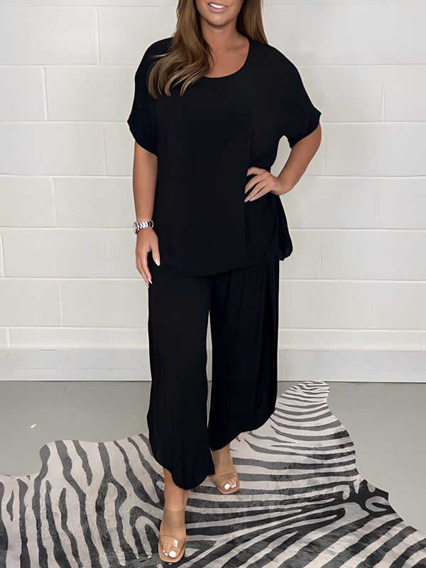 Damen Oberteil und Hose Zweiteiler Set