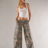 Damen Tarnung Cargo-Hose