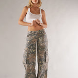 Damen Tarnung Cargo-Hose