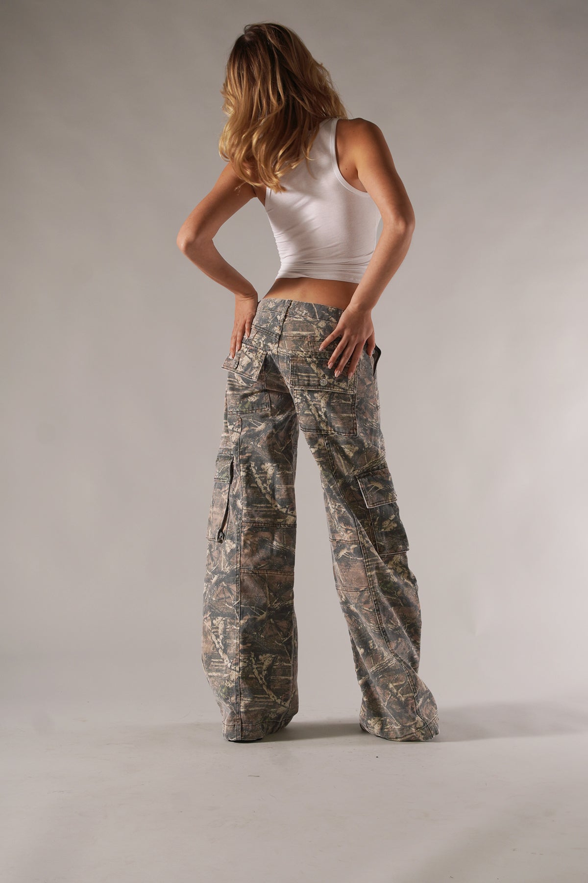 Damen Tarnung Cargo-Hose