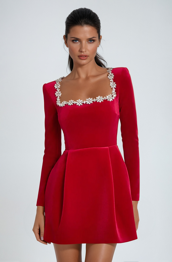 Natasha | Drapiert Hochzeitsgastkleid