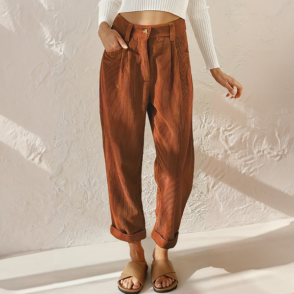 Gwendolyn | Cord Elastischer Bund Hose