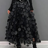 Silviya | Damen Eleganter Stilvoll Rock | Lang