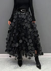 Silviya | Damen Eleganter Stilvoll Rock | Lang
